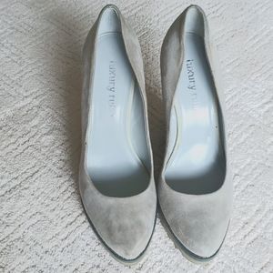 Grey suede wedges size 39